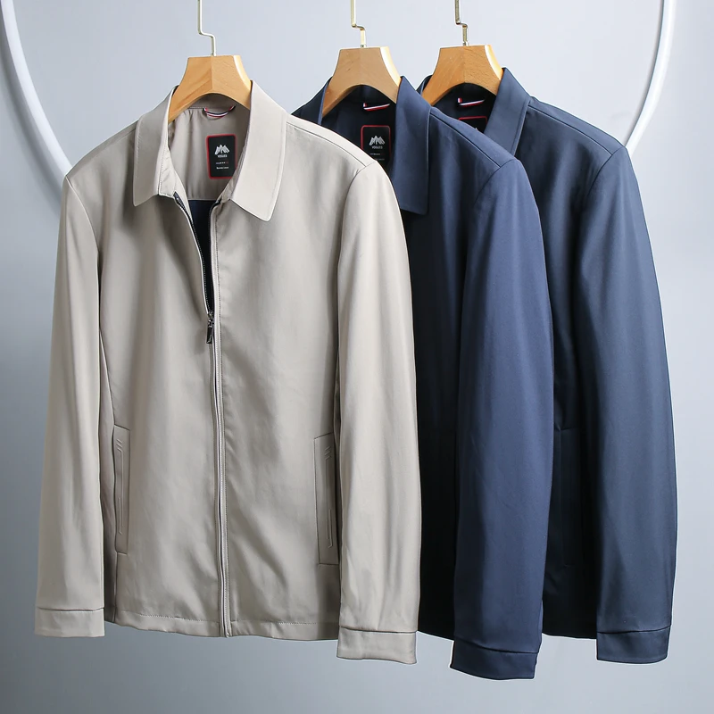 High-End Busin Sle Smooth Anti-Wrinkle Casual Collar Men's Jaet Coat Stand Fit Faion Urban Long Sve Zipper
High-End Busin Sle Smooth Anti-Wrinkle Casual Collar Men's Jaet Coat Stand Fit Faion Urban Long Sve Zipper