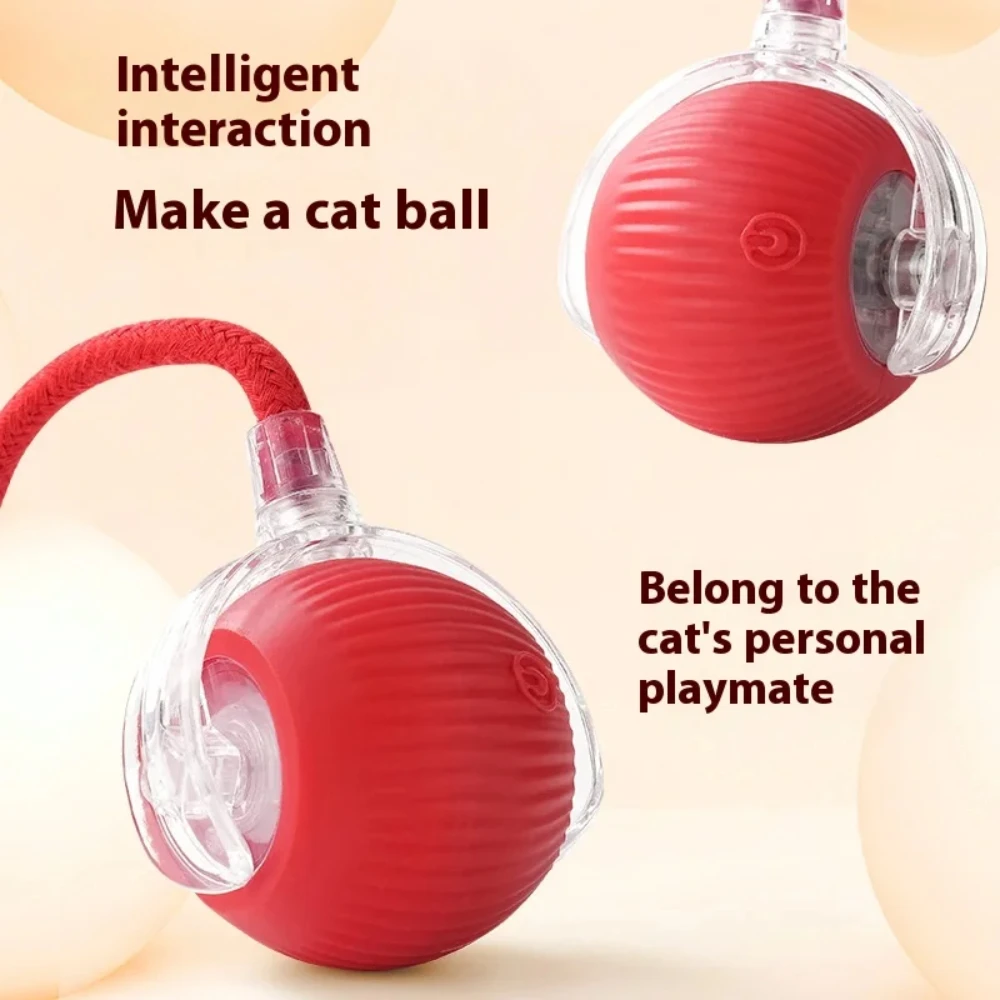 Rechargeable Cat Toys Interactive Smart Pet Interaction Automatic Rolling Ball Toy Accessories for Cats Electric Dog Ball Things
Rechargeable Cat Toys Interactive Smart Pet Interaction Automatic Rolling Ball Toy Accessories for Cats Electric Dog Ball Things