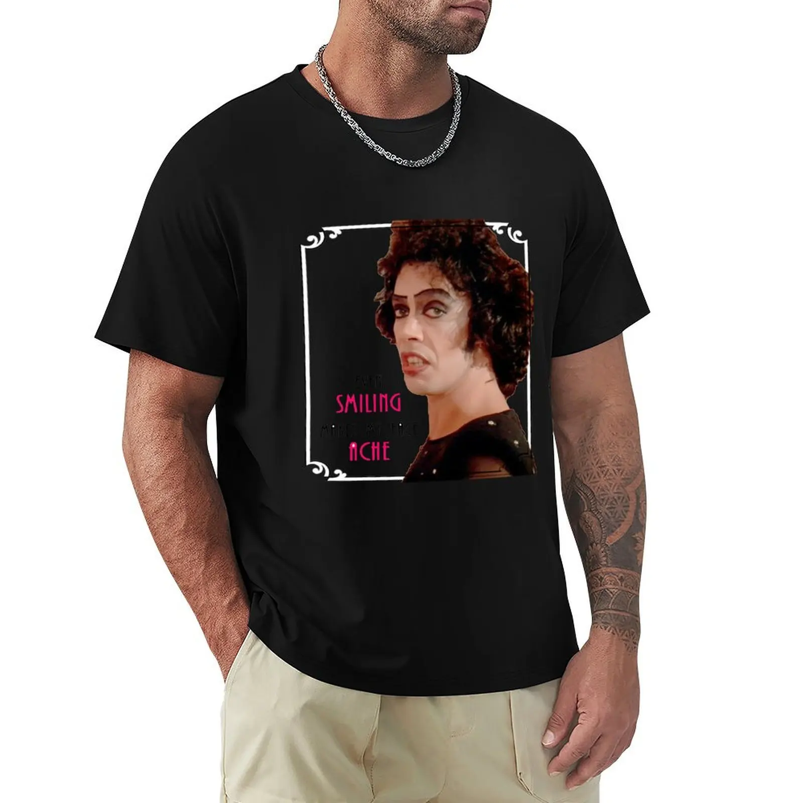 even smiling makes my face ache T-Shirt Big and Tall Gym T-Shirt
even smiling makes my face ache T-Shirt Big and Tall Gym T-Shirt
