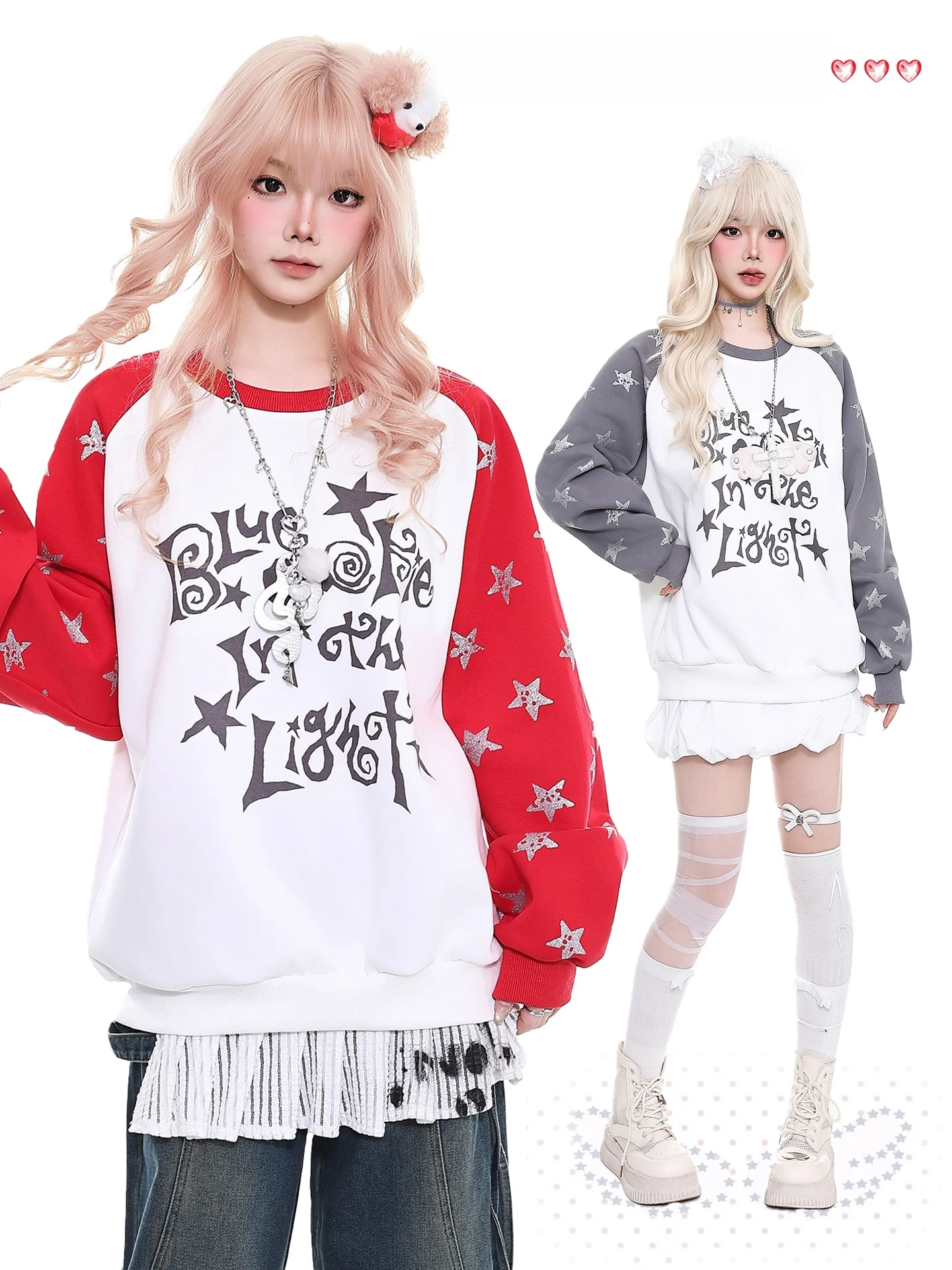 Orange Marmalade YO Y2K Star Pattern round Ne Sweatirt Women's Spring New Loose Fit oulder Sve Insertion Top
Orange Marmalade YO Y2K Star Pattern round Ne Sweatirt Women's Spring New Loose Fit oulder Sve Insertion Top