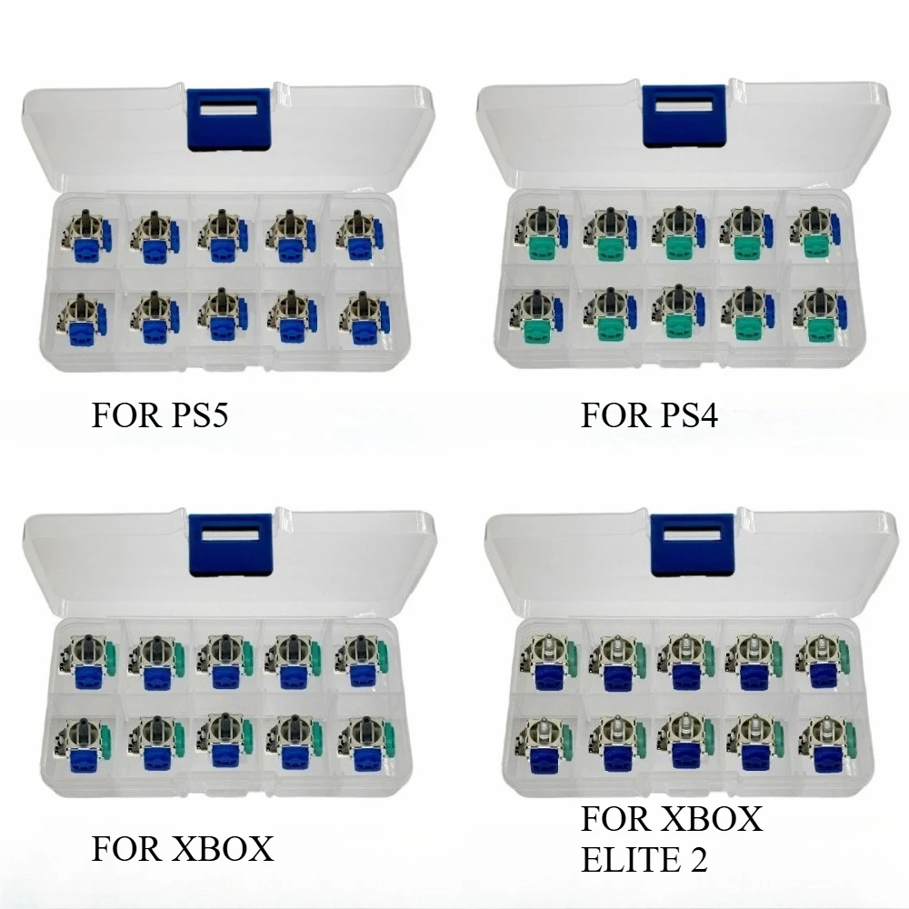 10PCS Hall Effect Joystick Replacement for PS5 / PS4 / Xbox One / Elite Series 2 Controller
10PCS Hall Effect Joystick Replacement for PS5 / PS4 / Xbox One / Elite Series 2 Controller