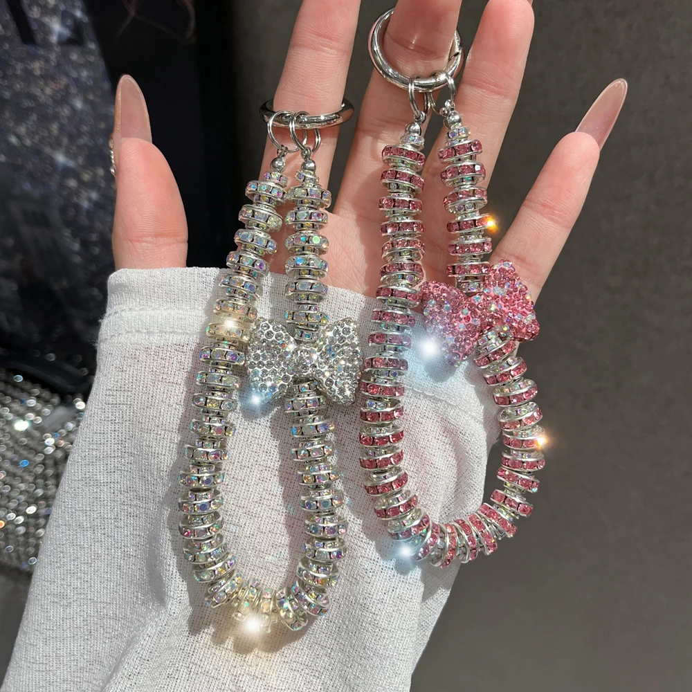 Rhinestone Bow Wrist Strap Phone Pendant with Rhinestones Keychain for Phone Lanyard Bag Pendant Cell Phone Strap Glitter Gift
Rhinestone Bow Wrist Strap Phone Pendant with Rhinestones Keychain for Phone Lanyard Bag Pendant Cell Phone Strap Glitter Gift