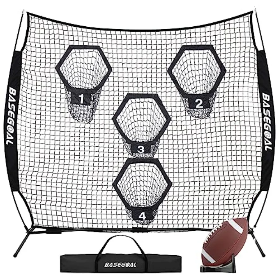 8 x 8Feet Football Nets for ThrowingFootball Target Quarterback Training Equipment with 4 Target Pockets for Improving Football
8 x 8Feet Football Nets for ThrowingFootball Target Quarterback Training Equipment with 4 Target Pockets for Improving Football