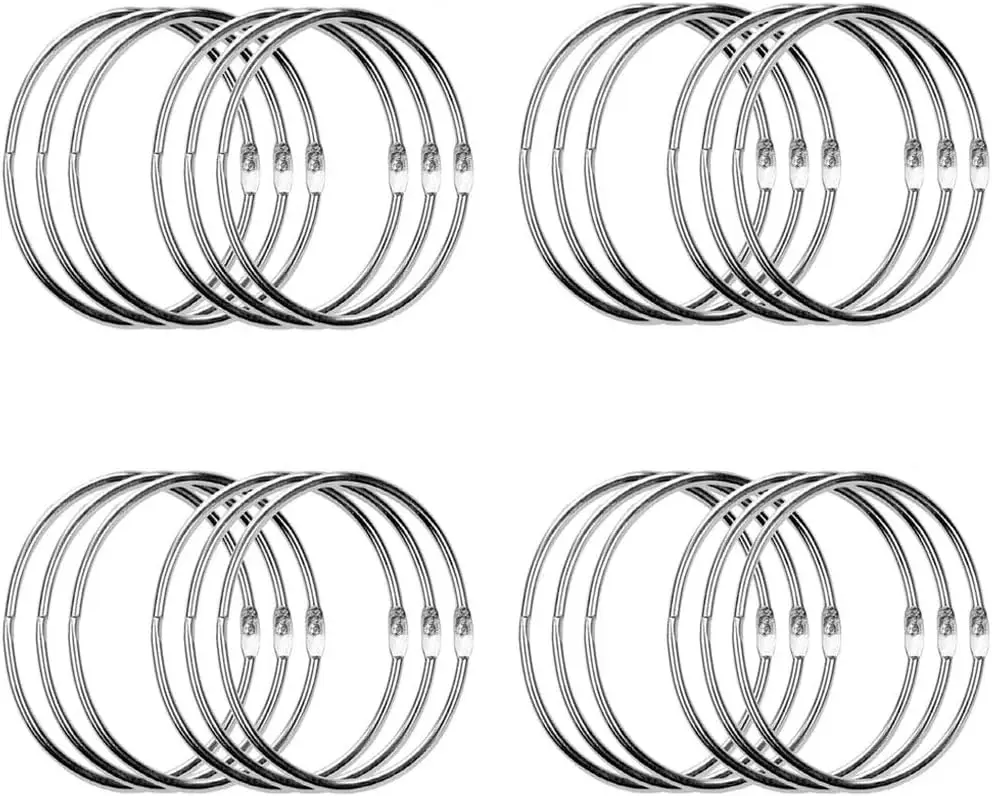 24 Pcs 3 Inch Metal Binder Rings for Office School, Large Loose Leaf Rings
24 Pcs 3 Inch Metal Binder Rings for Office School, Large Loose Leaf Rings