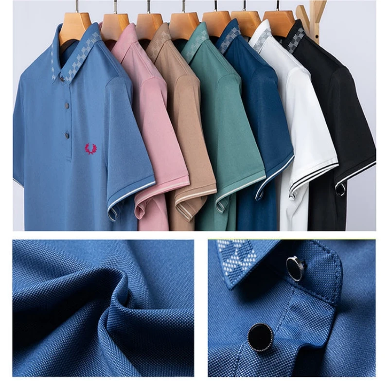 Men's Summer High Quality Embroidered Polo Shirt New Business Leisure Fashion Short Sleeve Top
Men's Summer High Quality Embroidered Polo Shirt New Business Leisure Fashion Short Sleeve Top