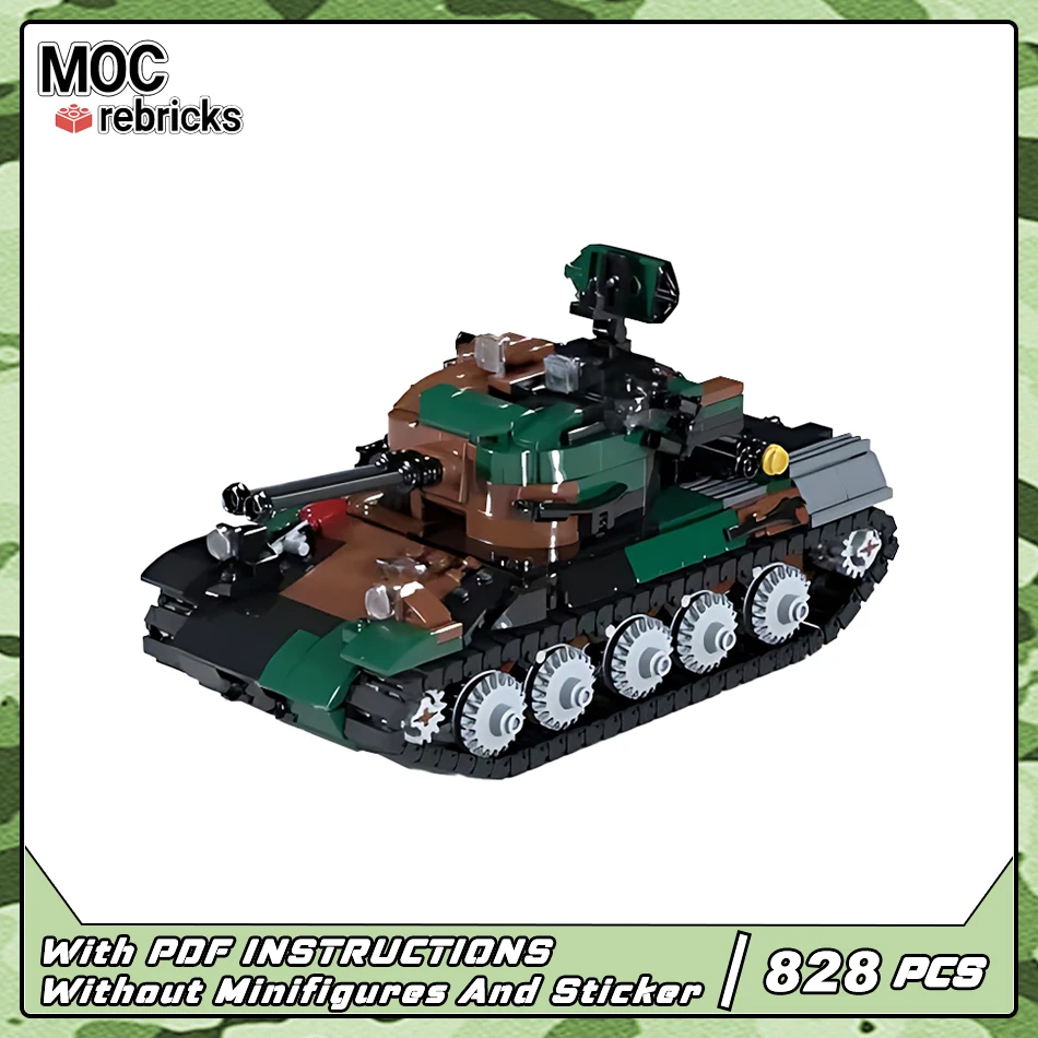 Main Battle Tank AMX 30 DCA Building Blocks MOC Military Tracked Vehicle Assembly Model Bricks Kit Educational Toys Kids Gift
Main Battle Tank AMX 30 DCA Building Blocks MOC Military Tracked Vehicle Assembly Model Bricks Kit Educational Toys Kids Gift