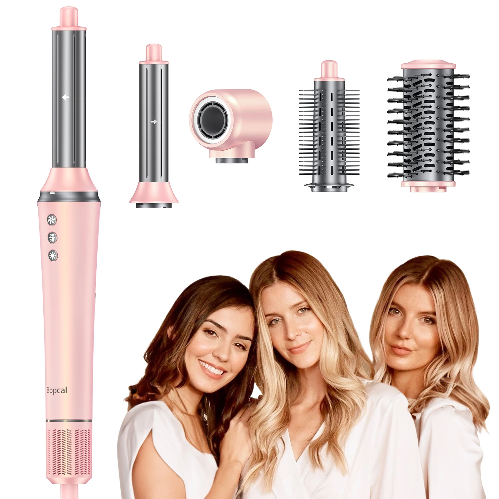 Bopcal 5 In 1 Hair Dryer Hot Air Comb Electric Hair Curling Iron 1200W High Speed Blower Multifunctional Styling Tools Hairdryer
Bopcal 5 In 1 Hair Dryer Hot Air Comb Electric Hair Curling Iron 1200W High Speed Blower Multifunctional Styling Tools Hairdryer
