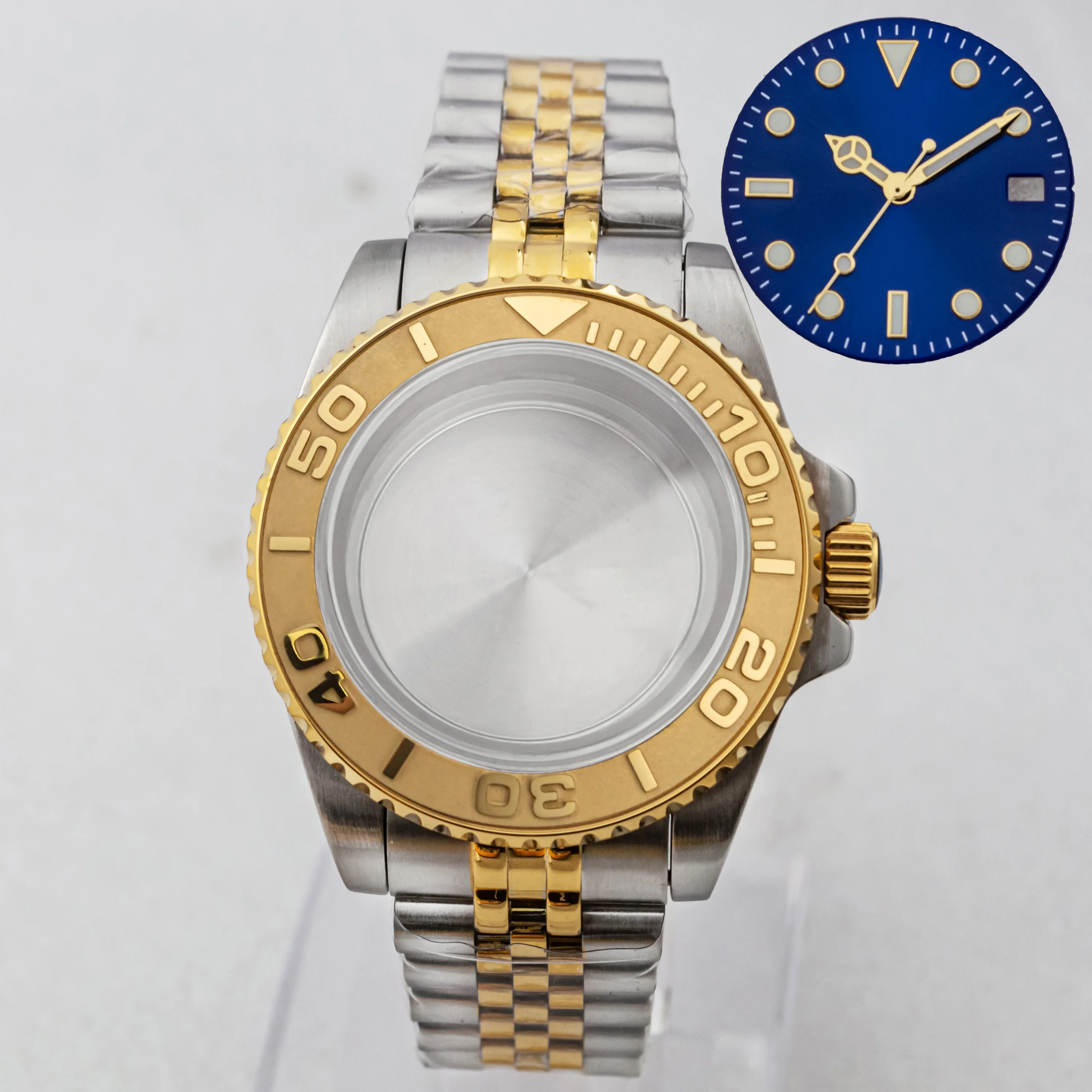 NH35 Watch Case 40MM Stainless Steel Sapphire Glass 28.5MM Dial Luminous Hands 20MM Oyster Strap for SUB GMT NH35 NH36 Movement
NH35 Watch Case 40MM Stainless Steel Sapphire Glass 28.5MM Dial Luminous Hands 20MM Oyster Strap for SUB GMT NH35 NH36 Movement