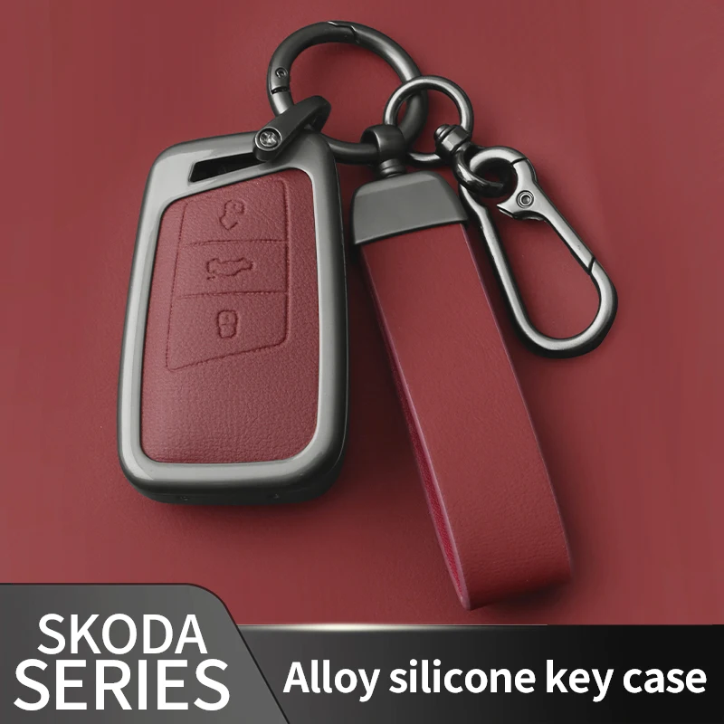 Alloy Leather Car Key Case Cover for VW Volkswagen Passat B8 Magotan GTE CC for Skoda Kodiaq Karoq Superb Keychain Accessories
Alloy Leather Car Key Case Cover for VW Volkswagen Passat B8 Magotan GTE CC for Skoda Kodiaq Karoq Superb Keychain Accessories