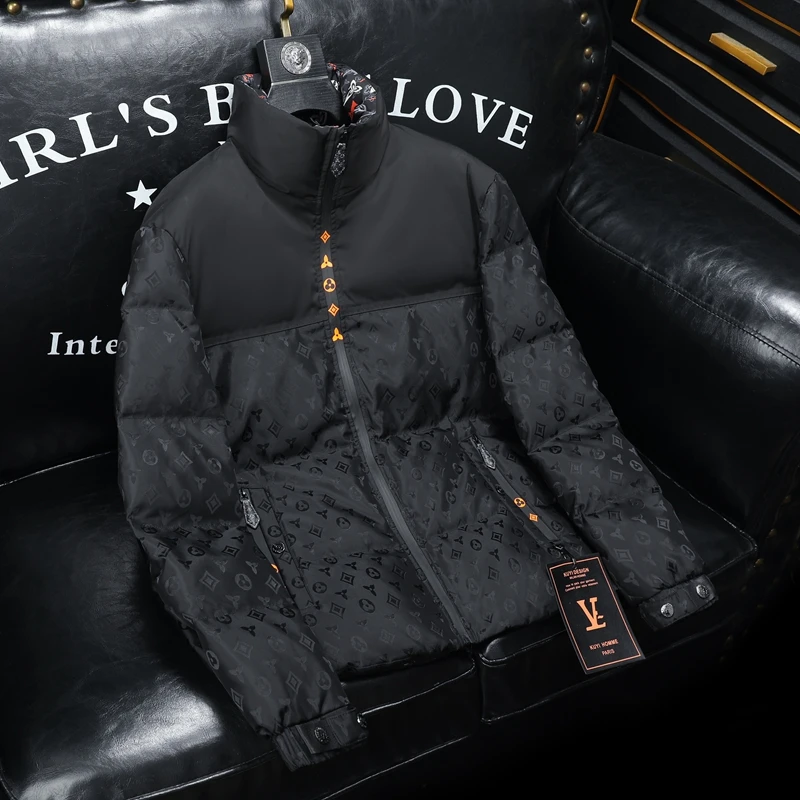 Winter Thiened Men's down Jaet Printed White Du Feather ort Faionable Warm Coat Urban Sle No-Cap Stand Collar Zipper
Winter Thiened Men's down Jaet Printed White Du Feather ort Faionable Warm Coat Urban Sle No-Cap Stand Collar Zipper