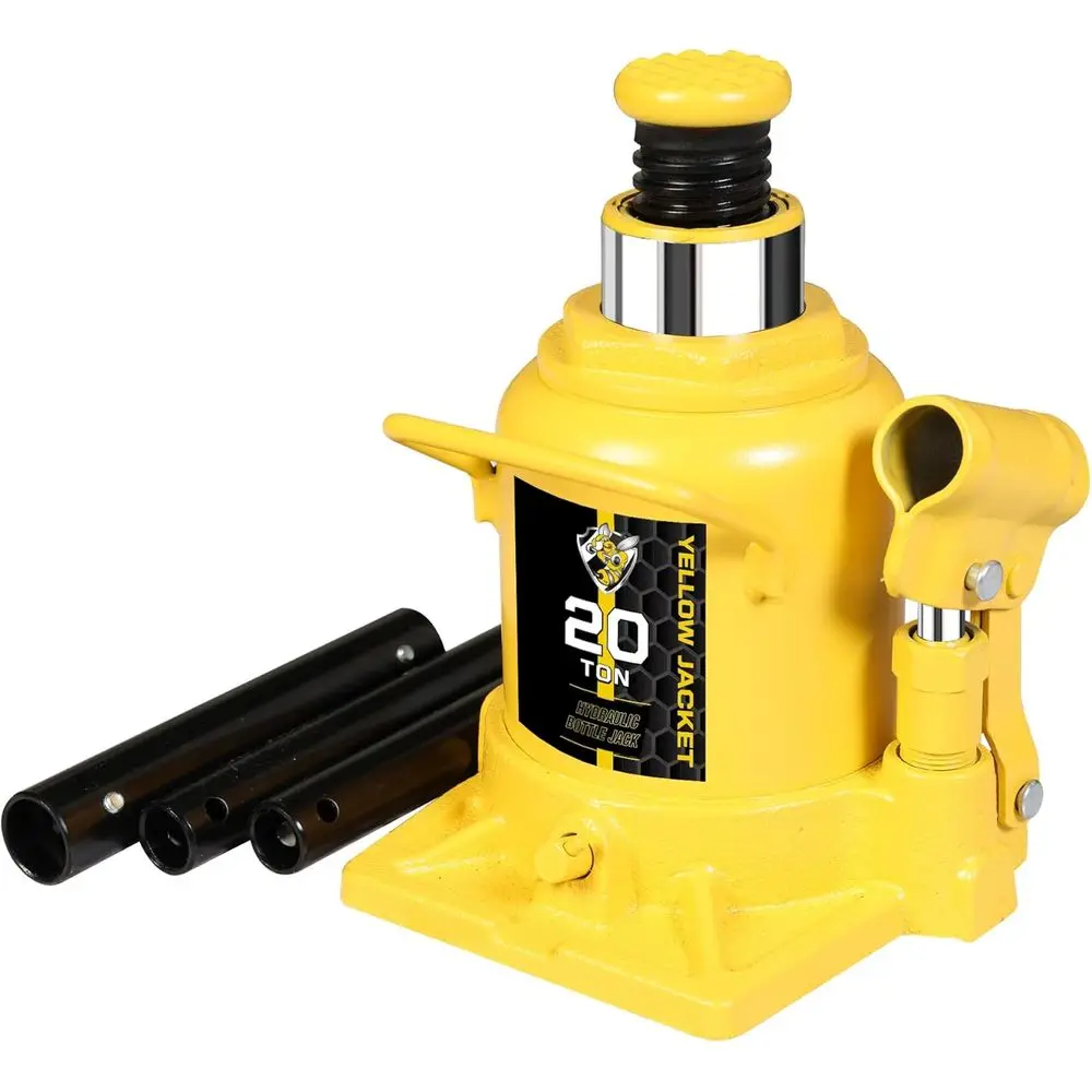 20 Ton Compact Stubby Hydraulic Bottle Jack - 40,000 LB Capacity
20 Ton Compact Stubby Hydraulic Bottle Jack - 40,000 LB Capacity