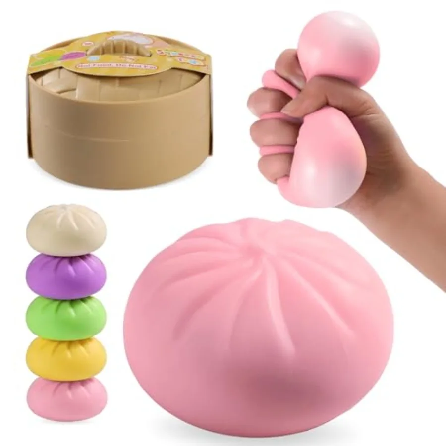 Dumpling Squishy Mystery Box, Mystery Dumpling Squishy Squeeze Stress Balls for and Adults, Sensory Fidget Toys for Anxiety Rel
Dumpling Squishy Mystery Box, Mystery Dumpling Squishy Squeeze Stress Balls for and Adults, Sensory Fidget Toys for Anxiety Rel