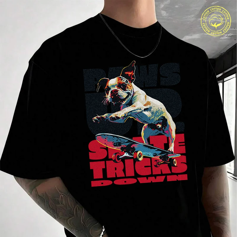 English Bulldog On A Skateboard Moto Cotton T-Shirt New Men's Casual O-neck Short Sleeve Tees
English Bulldog On A Skateboard Moto Cotton T-Shirt New Men's Casual O-neck Short Sleeve Tees