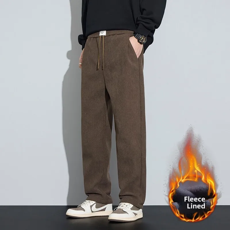 New 2025 Men's Corduroy Casual Pants Wide Leg Long Straight Cut Trousers Faionable Loose Fit Sweatpants Youth Trendy Sle
New 2025 Men's Corduroy Casual Pants Wide Leg Long Straight Cut Trousers Faionable Loose Fit Sweatpants Youth Trendy Sle