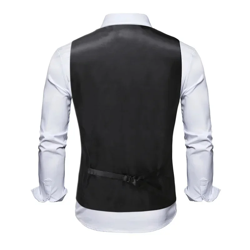 Black Men Single Breasted V-Neck Sleeveless Vest Jacket, Wedding Party Vests White Blue Red Green Waistcoat European Sizes S-XXL
Black Men Single Breasted V-Neck Sleeveless Vest Jacket, Wedding Party Vests White Blue Red Green Waistcoat European Sizes S-XXL