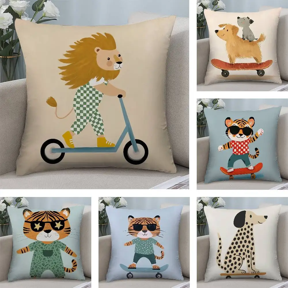 Surfing Sloth Bear Panda Zebra Fox Pillow Case Plush Fabric Soft Pillowcase Double Sided Print Cushion Cover Household Gifts
Surfing Sloth Bear Panda Zebra Fox Pillow Case Plush Fabric Soft Pillowcase Double Sided Print Cushion Cover Household Gifts