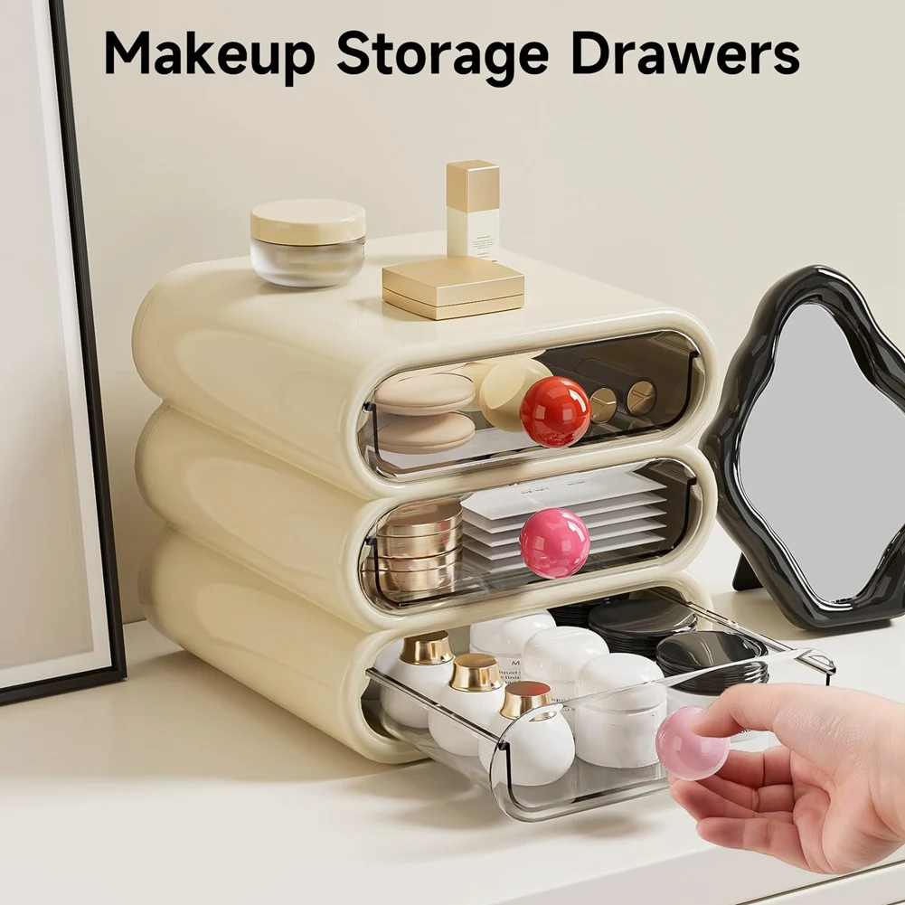 ABUL-Three-Layer Drawer Storage Box Compact Dressing Table Drawer-Style Cosmetic Storage Box Can Store Cosmetics Shelf
ABUL-Three-Layer Drawer Storage Box Compact Dressing Table Drawer-Style Cosmetic Storage Box Can Store Cosmetics Shelf