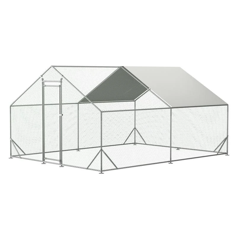 Walk-in Metal Chicken Coop with Waterproof UV-Resistant Cover, 10' x 13' x 6.56' Poultry Run for Chickens, Rabbits, Ducks
Walk-in Metal Chicken Coop with Waterproof UV-Resistant Cover, 10' x 13' x 6.56' Poultry Run for Chickens, Rabbits, Ducks