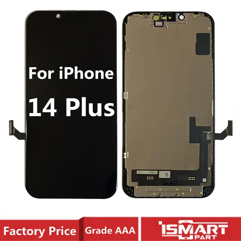 Для iPhone 14 Plus ЖК-дисплей с сенсорным дигитайзером в сборе, мягкий OLED для iPhone 14 Plus, ремонт ЖК-экрана
Для iPhone 14 Plus ЖК-дисплей с сенсорным дигитайзером в сборе, мягкий OLED для iPhone 14 Plus, ремонт ЖК-экрана