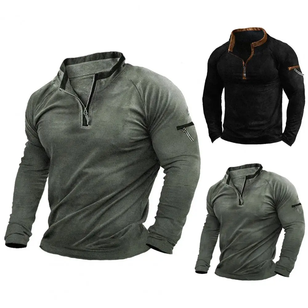 Casual Men Polyester Sweatshirt Men's Fall Winter Stand Collar Zipper Sweatshirt Thick Warm Casual Pullover with Patchwork
Casual Men Polyester Sweatshirt Men's Fall Winter Stand Collar Zipper Sweatshirt Thick Warm Casual Pullover with Patchwork