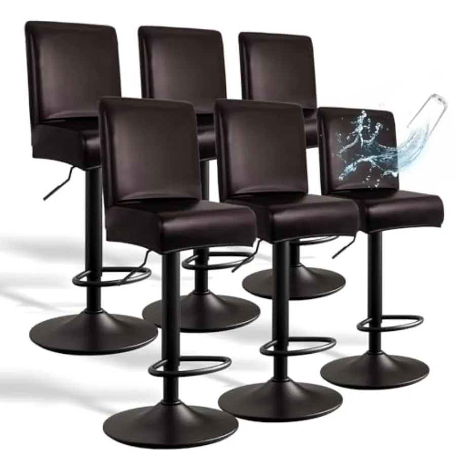 PU Leather Bar Stool Covers with Backs, 6 Pack Stretch Waterproof Bar Stool Chair Covers Washable and Comfortable Barstool Cove
PU Leather Bar Stool Covers with Backs, 6 Pack Stretch Waterproof Bar Stool Chair Covers Washable and Comfortable Barstool Cove