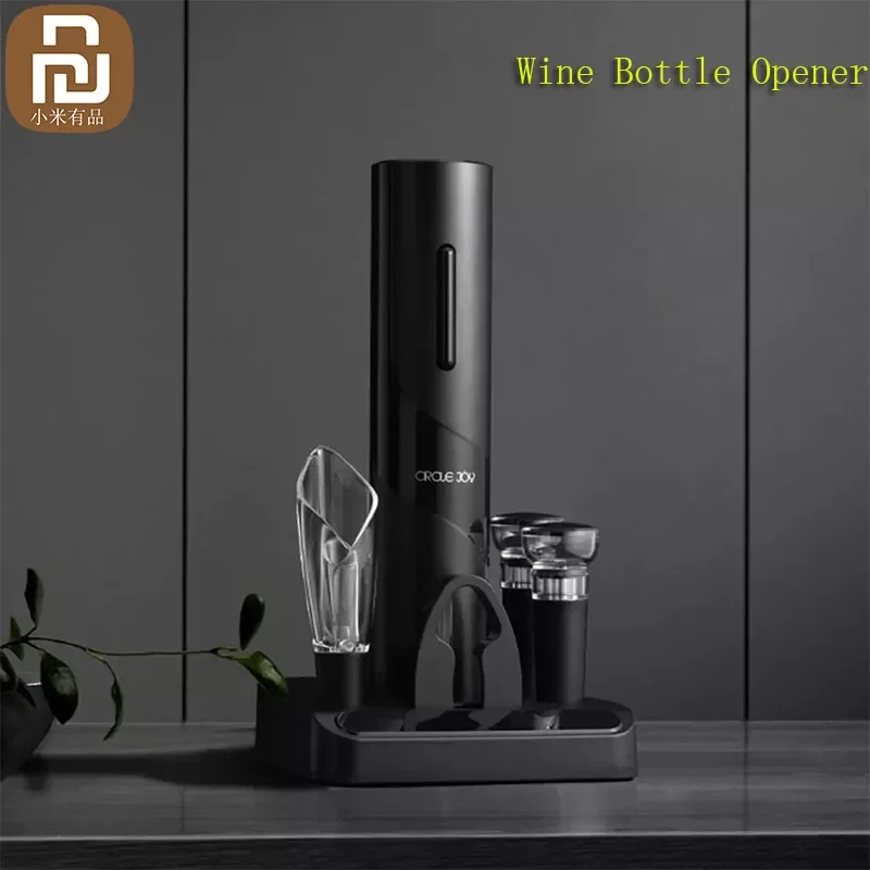 Youpin Circle Joy Automatic Red Wine Bottle Opener Round Wine Stopper Decanter Stainless Steel Electric Corkscrew Gift
Youpin Circle Joy Automatic Red Wine Bottle Opener Round Wine Stopper Decanter Stainless Steel Electric Corkscrew Gift