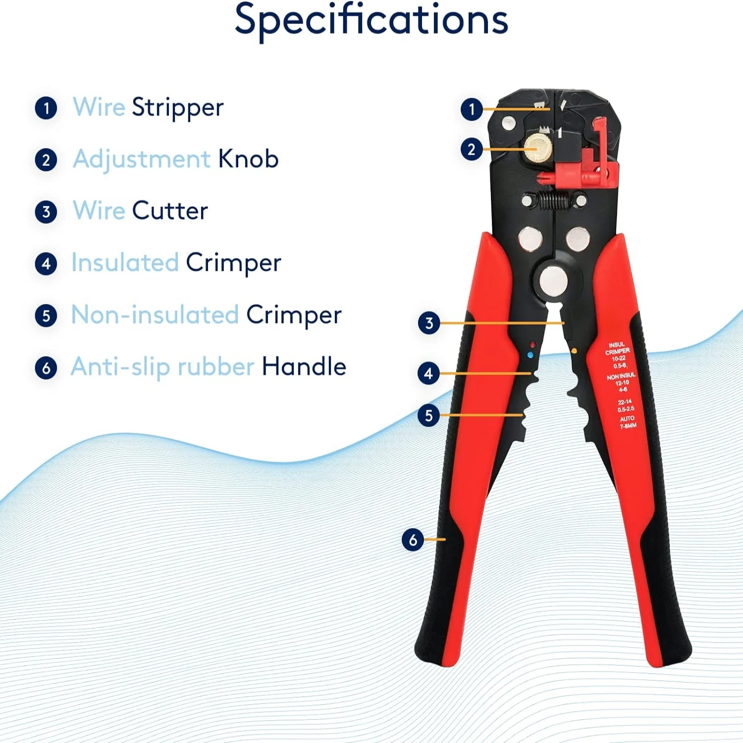 High-Quality Efficient 3-in-1 Automatic Wire Stripper, Insulation Cutter, and Pliers - Versatile Tool for Crimping, Cutting, and
High-Quality Efficient 3-in-1 Automatic Wire Stripper, Insulation Cutter, and Pliers - Versatile Tool for Crimping, Cutting, and