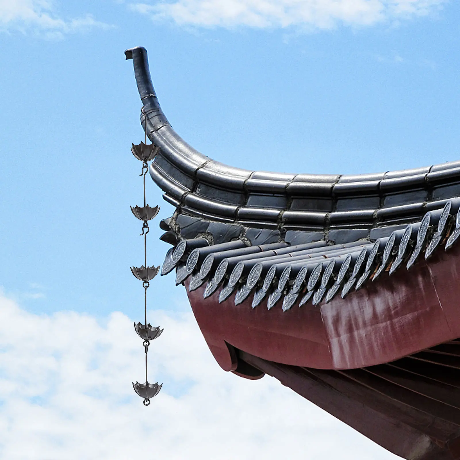 1pc Rain Chain For Gutter Aluminium Alloy Outdoor Decorative Drain Chain Balcony Garden Home Replacement Durable
1pc Rain Chain For Gutter Aluminium Alloy Outdoor Decorative Drain Chain Balcony Garden Home Replacement Durable