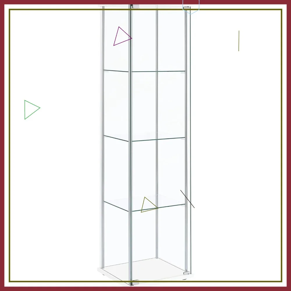 Шкаф-витрина из прозрачного стекла с 4 полками и закаленной дверью, современный футляр для домашнего декора
Шкаф-витрина из прозрачного стекла с 4 полками и закаленной дверью, современный футляр для домашнего декора