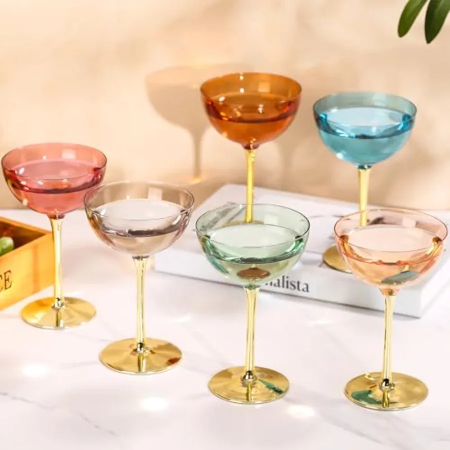Colored Martini Glasses Set of 6 colorful Cocktail Glasses Colored Coupe Glasses Set for EspressoMartini Champagne
Colored Martini Glasses Set of 6 colorful Cocktail Glasses Colored Coupe Glasses Set for EspressoMartini Champagne