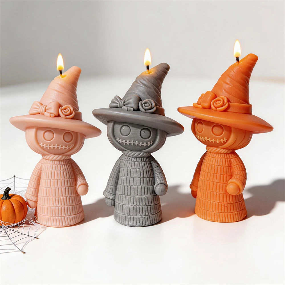 Halloween 2026 Witch Silicone Mold Halloween Decor Soy Wax Candle Mold Resin Plaster Mould for Haunted House Prop Decor Gift
Halloween 2026 Witch Silicone Mold Halloween Decor Soy Wax Candle Mold Resin Plaster Mould for Haunted House Prop Decor Gift
