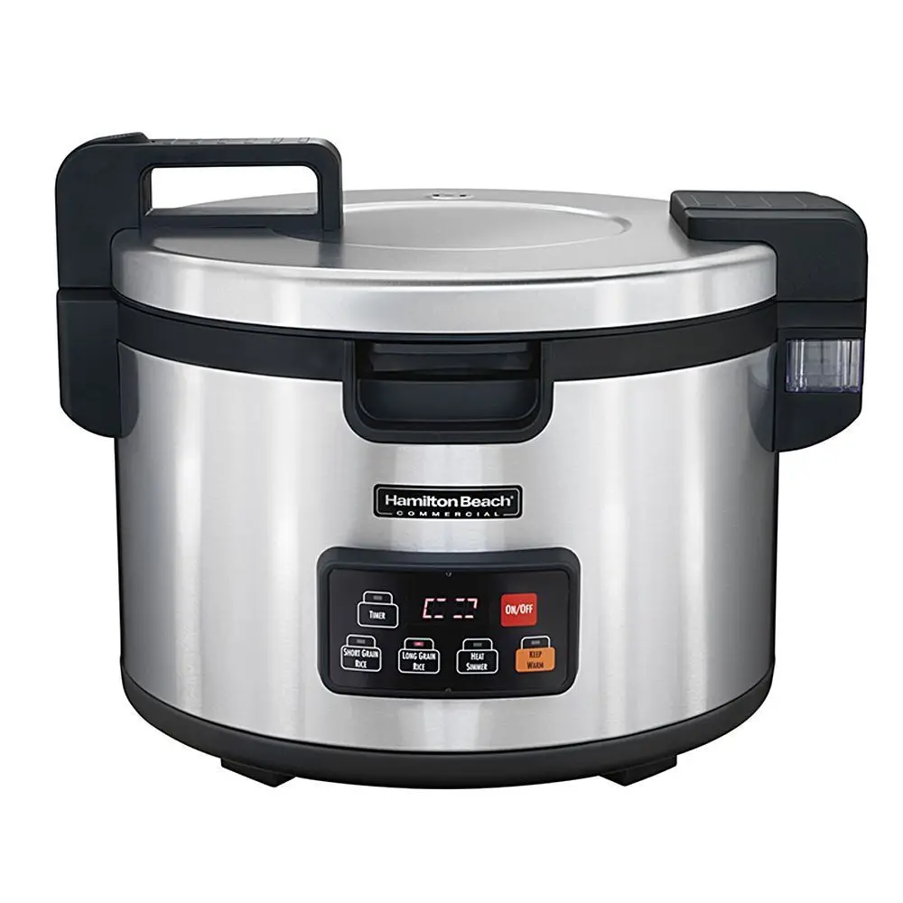 37590 Rice Cooker/Warmer, 90 Cups Cooked Rice Capacity, Double-Wall Insulated, Nonstick Inner Pot, Hinged Lid, Stainless Steel H
37590 Rice Cooker/Warmer, 90 Cups Cooked Rice Capacity, Double-Wall Insulated, Nonstick Inner Pot, Hinged Lid, Stainless Steel H