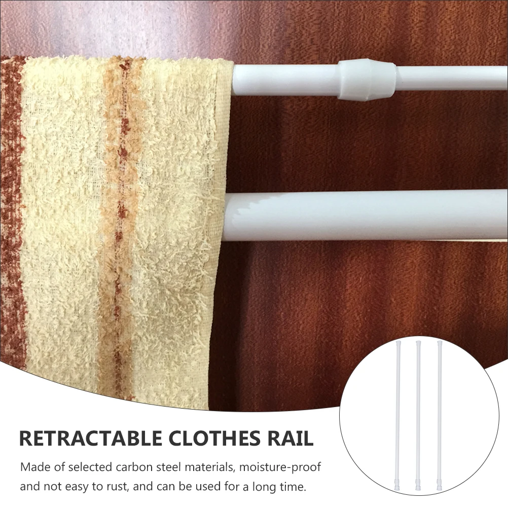 3pcs High Carbon Steel Telescopic Rod Shower Curtain Closet Hanger Pole Multipurpose Door Guide Retractable Clothes Rail
3pcs High Carbon Steel Telescopic Rod Shower Curtain Closet Hanger Pole Multipurpose Door Guide Retractable Clothes Rail