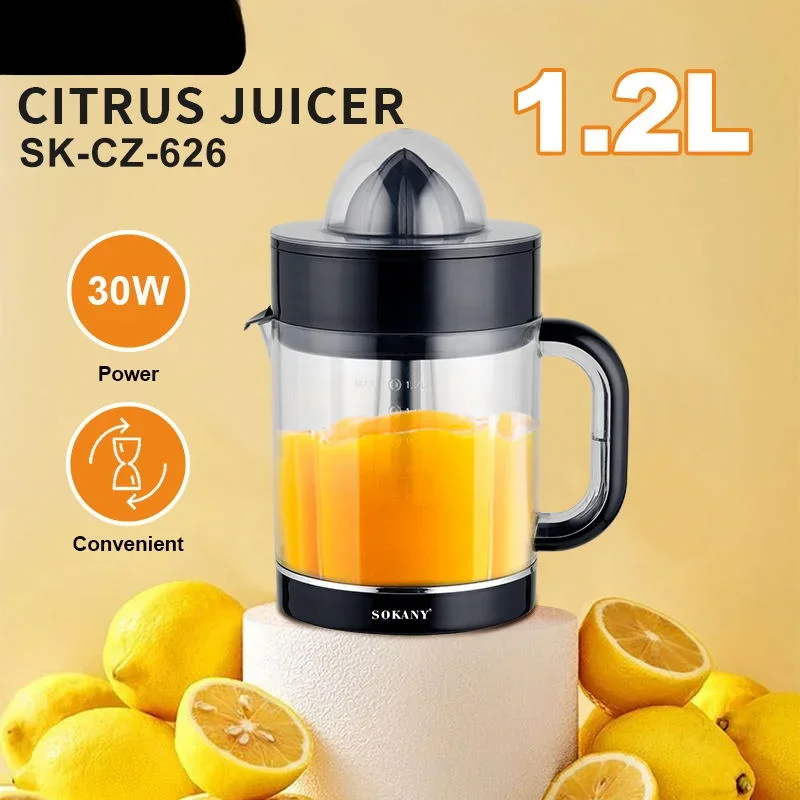 -Sokany For 1.2L Large Capacity Multifunctional Automatic Orange Juicer Easy To Squeeze Juice Electric Citrus Juice
-Sokany For 1.2L Large Capacity Multifunctional Automatic Orange Juicer Easy To Squeeze Juice Electric Citrus Juice