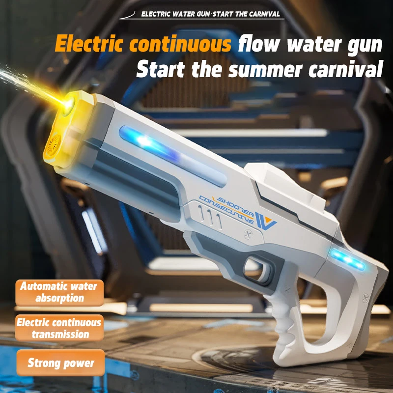 New Fully Automatic Lighting Electric Water Absorbing Gun Outdoor Water Play Adult And Children's Water Gun Toy
New Fully Automatic Lighting Electric Water Absorbing Gun Outdoor Water Play Adult And Children's Water Gun Toy