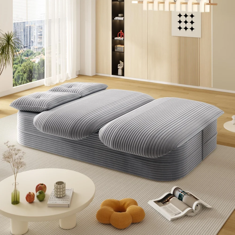 # Convertible Sleeper Bed Modern Foldable Boneless Plush Corduroy Deep Seat Couch For Living Room Bedroom
# Convertible Sleeper Bed Modern Foldable Boneless Plush Corduroy Deep Seat Couch For Living Room Bedroom
