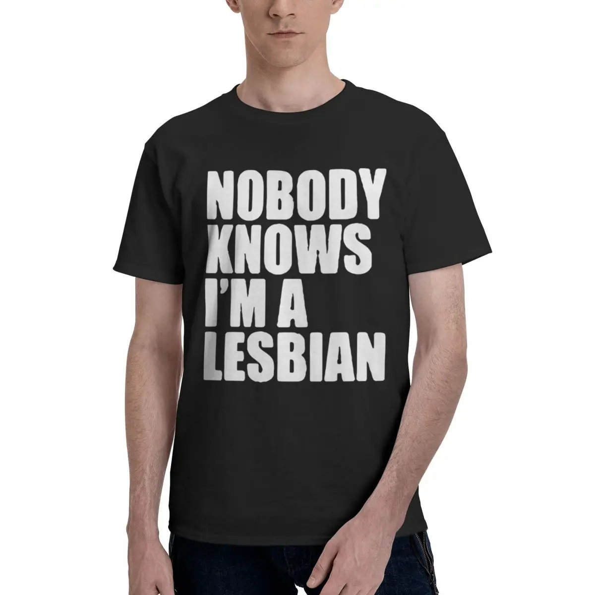 Nobody Knows That I A Lesbian, повседневные дышащие удобные топы из 100% хлопка, новые топы и футболки, мужская одежда
Nobody Knows That I A Lesbian, повседневные дышащие удобные топы из 100% хлопка, новые топы и футболки, мужская одежда