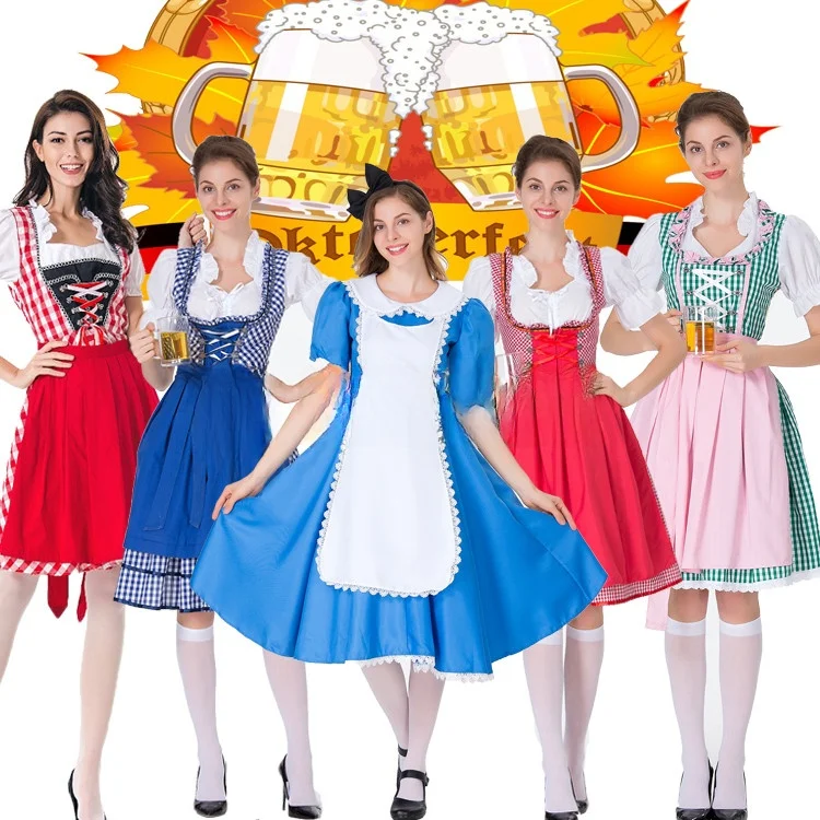 Halloween Bavarian Beer Festival Maid Costume Munich Beer Festival Clothing DingDong Suit Polyester Summer Fashion Women's Cl...
Halloween Bavarian Beer Festival Maid Costume Munich Beer Festival Clothing DingDong Suit Polyester Summer Fashion Women's Cl...