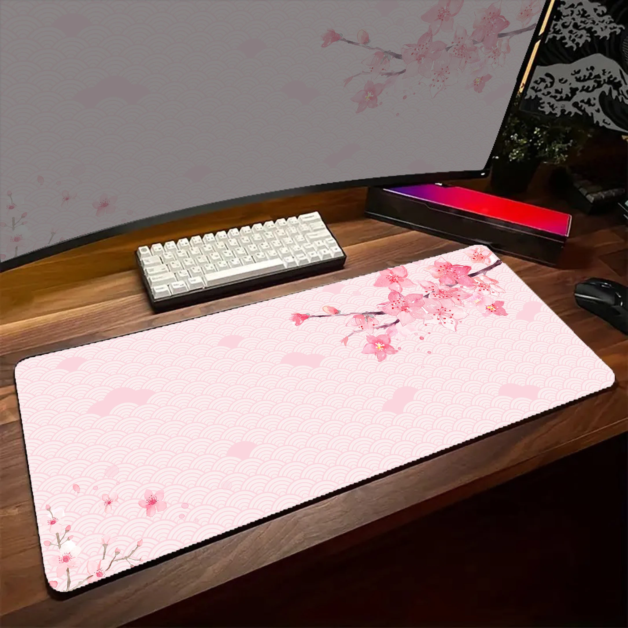 Cherry Blossom Mousepad Computer Mouse Mat Gaming Desk Mat Large Sakura Mouse Pad Keyboard Pad 900x400mm Office Rubber Table Pad
Cherry Blossom Mousepad Computer Mouse Mat Gaming Desk Mat Large Sakura Mouse Pad Keyboard Pad 900x400mm Office Rubber Table Pad