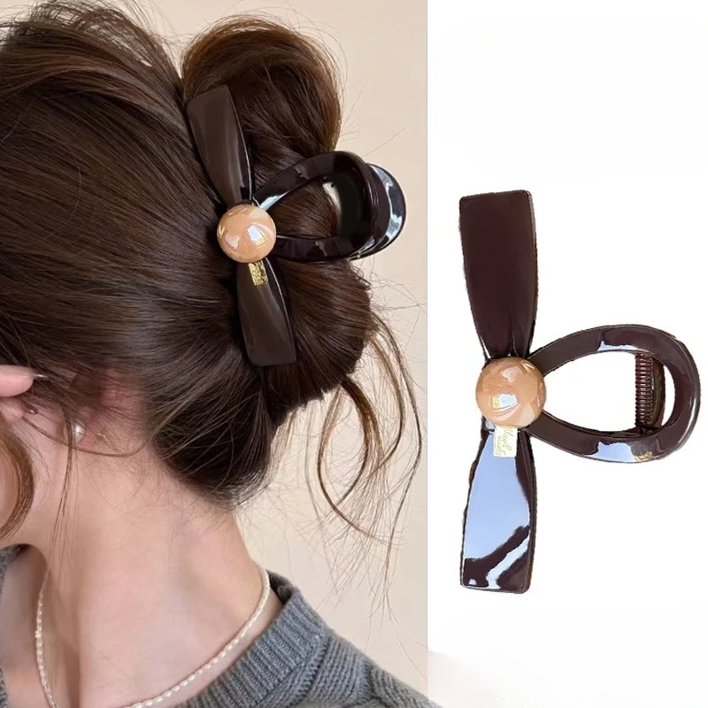 Новый корейский стиль с бантом для волос, модный простой зажим в виде акулы для женщин и девочек, зажим для хвоста, аксессуары для укладки волос на затылке
Новый корейский стиль с бантом для волос, модный простой зажим в виде акулы для женщин и девочек, зажим для хвоста, аксессуары для укладки волос на затылке
