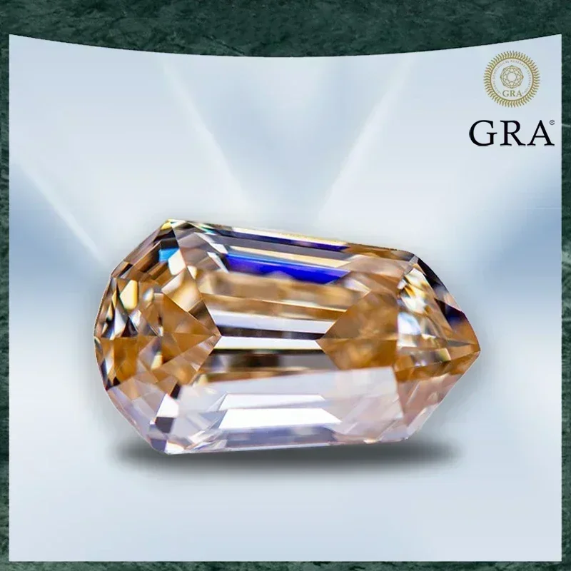 Moissanite Stone Natural Color Champagne Peltate Cut VVS1 with GRA Certificate Gemstone for Advanced Jewelry Making Materials
Moissanite Stone Natural Color Champagne Peltate Cut VVS1 with GRA Certificate Gemstone for Advanced Jewelry Making Materials