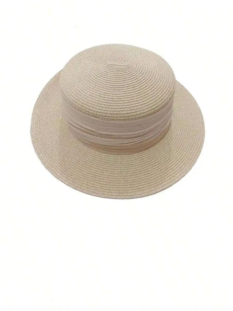 Womens Flat Top Straw Hat For Beach Resort Vacation Travel
Womens Flat Top Straw Hat For Beach Resort Vacation Travel