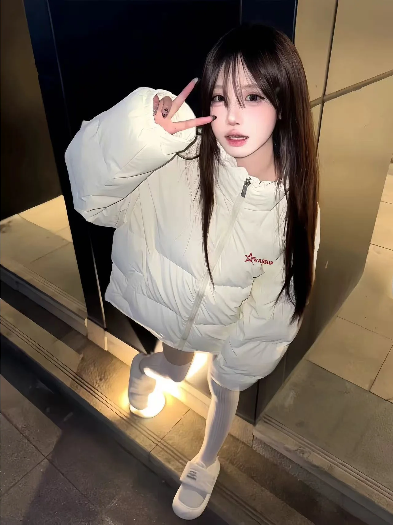 White Stand Collar American Sle Cotton Jaet Women's Spring New Street Hip Hop Small Size Couple Cotton Coat Outerwear
White Stand Collar American Sle Cotton Jaet Women's Spring New Street Hip Hop Small Size Couple Cotton Coat Outerwear