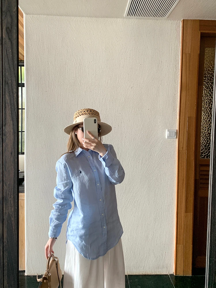Custom-Dyed Iceberg Blue And Creamy White 100% Linen Embroidered Long-Sleeve Shirt for Holiday Cleanfit Bodice Skin-Friendly ...
Custom-Dyed Iceberg Blue And Creamy White 100% Linen Embroidered Long-Sleeve Shirt for Holiday Cleanfit Bodice Skin-Friendly ...