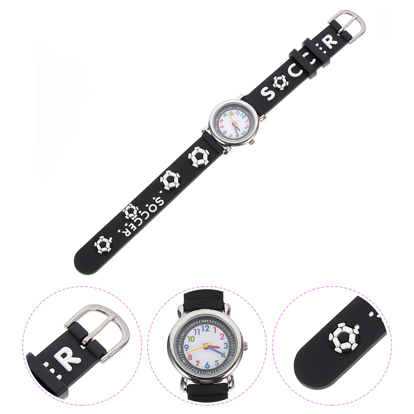 Football Kids Quartz Watch Adjustable 3D Cartoon Band Clear Number Large Dial Student Gift Children Wrist Watch
Football Kids Quartz Watch Adjustable 3D Cartoon Band Clear Number Large Dial Student Gift Children Wrist Watch