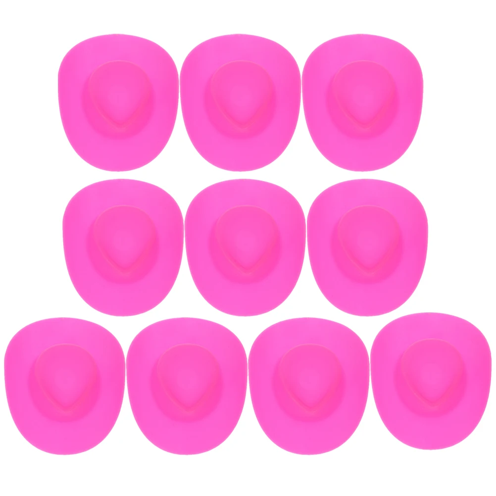 10pcs Mini Cowboy Hat Plastic Lightweight Stable Material for Crafts Party Decorations Replaceable Tiny Hats
10pcs Mini Cowboy Hat Plastic Lightweight Stable Material for Crafts Party Decorations Replaceable Tiny Hats