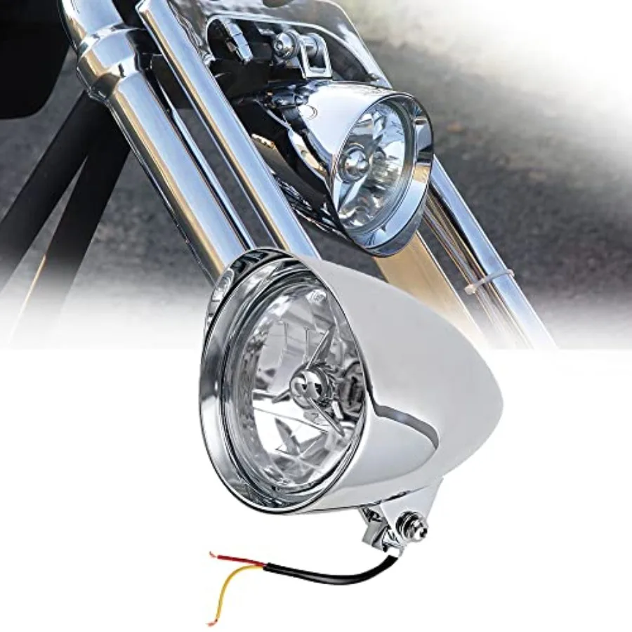 Chrome Billet Custom 53 4 Headlight Head Lamp TriBar Compatible with Harley Sportster Dyna FX Softail Motorcycle for Enhanced S
Chrome Billet Custom 53 4 Headlight Head Lamp TriBar Compatible with Harley Sportster Dyna FX Softail Motorcycle for Enhanced S
