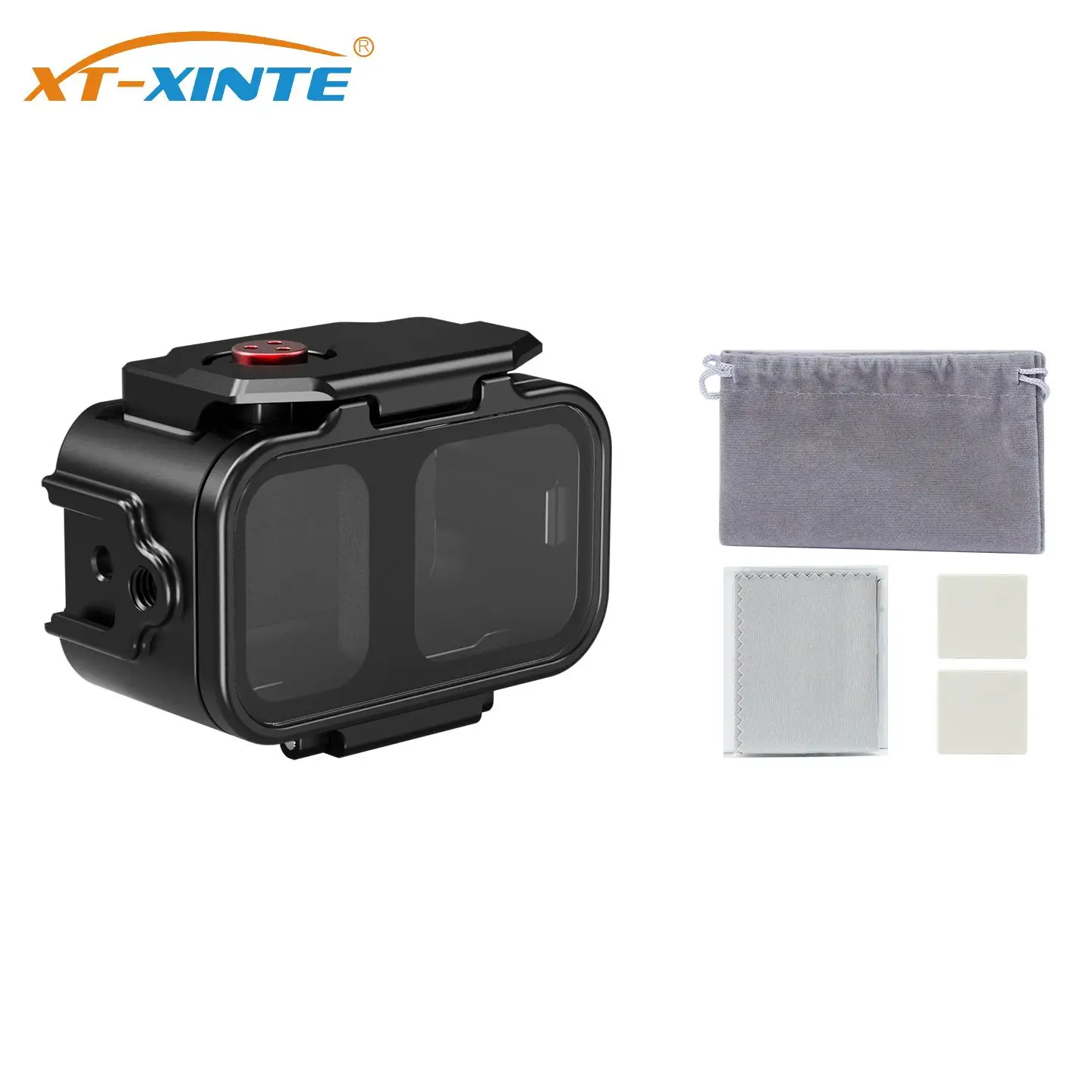 80M Waterproof Diving Case for DJI Osmo Nano with Dual Cold Shoe 1/4" Thread Tempered Glass Underwater Protective Housing Case
80M Waterproof Diving Case for DJI Osmo Nano with Dual Cold Shoe 1/4" Thread Tempered Glass Underwater Protective Housing Case
