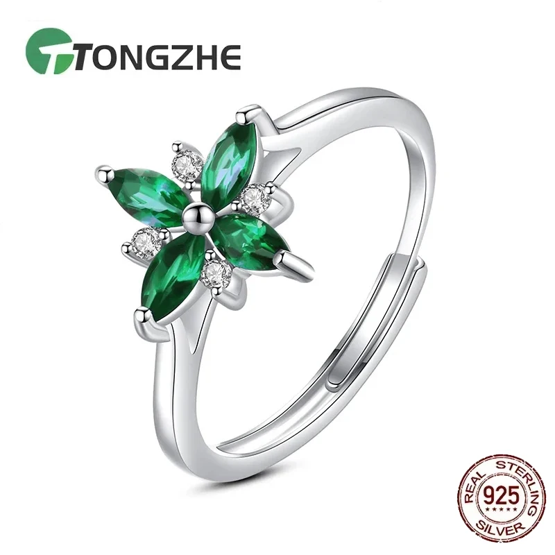 TONGZHE Artificial Sapphire Flower Rings for Women Engagement Jewelry 925 Sterling Silver Gemstone Rings Gift for Girl
TONGZHE Artificial Sapphire Flower Rings for Women Engagement Jewelry 925 Sterling Silver Gemstone Rings Gift for Girl