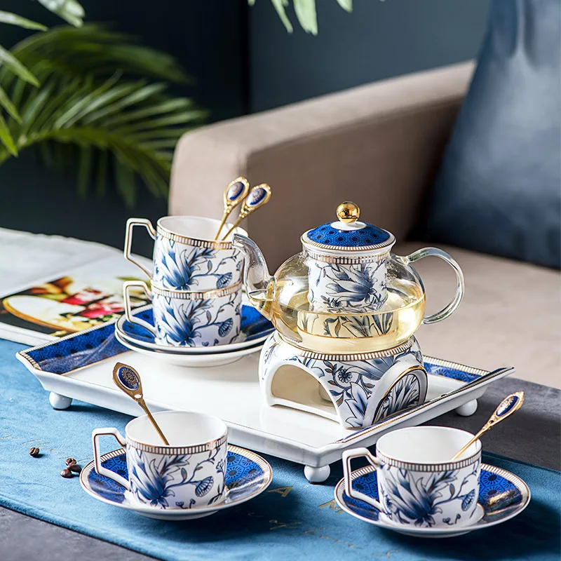 Hxl fresh floral teapot set - bone china tea set for home afternoon tea
Hxl fresh floral teapot set - bone china tea set for home afternoon tea